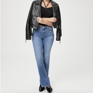 Paige High Rise Laurel Canyon Rock Show Distressed Jeans